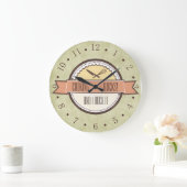 Sage groene  gereedschap Klokklok in het embleem Grote Klok (Huis)