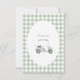 Sage groene golf bedankkaart