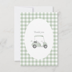 Sage groene golf bedankkaart