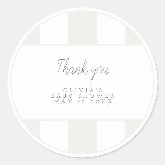 Sage groene golfkar gunst sticker (Voorkant)