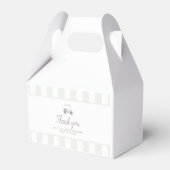 Sage groene golfkar gunstbox bedankdoosjes (Voorkant Zijde)