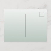 Sage groene gouden florale bridale doucheuitnodigi briefkaart (Achterkant)