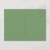 Sage groene gouden sterren afstudeerfeest modern j uitnodiging briefkaart (Achterkant)