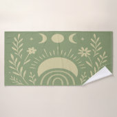 Sage Groene Hemelse Badhanddoek (Badhanddoek)