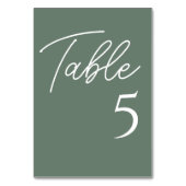Sage Groene Huwelijksreceptie Kaart (Voorkant)