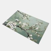 Sage Groene Kersenbloesem Deurmat (Schuin)