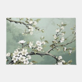 Sage Groene Kersenbloesem Deurmat (Voorkant)