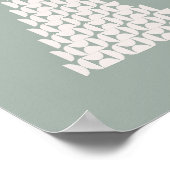 Sage Groene Kerstboom Poster (Hoek)