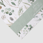 Sage groene Kerstmis minimale botanische Tissuepapier (Detail)