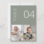 SAGE Groene Kindertijd Fotolijst Nummer Kaart (Voorkant)