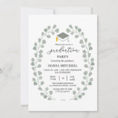 Sage Groene Klasse van 2024 Arch Foto Afstuderen Kaart (Voorkant)