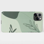 Sage Groene Kunstlijn iPhone Hoesje (Achterkant horizontaal)