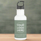 Sage Groene Logo & Tekst l Promotiebedrijf Waterfles