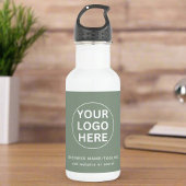 Sage Groene Logo & Tekst l Promotiebedrijf Waterfles