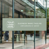 Sage Groene Logo & Tekst l Promotioneel Profession Raamsticker