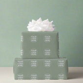 Sage Groene Logo Zakelijk Branded Gift Cadeaupapier