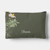 Sage groene madeliefjes bloem minimalistisch etui (Voorkant)