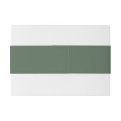Sage groene minimale herfst bruid bruidegom naam b uitnodigingen wikkel (Achterkant Voorbeeld)