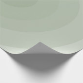 Sage groene minimalistische cirkelgradiënt cadeaupapier (Hoek)
