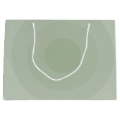 Sage groene minimalistische cirkelgradiënt groot cadeauzakje (Voorkant)