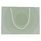 Sage groene minimalistische cirkelgradiënt groot cadeauzakje (Achterkant)