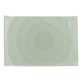 Sage groene minimalistische cirkelgradiënt kussensloop (Achterkant-Rechts)