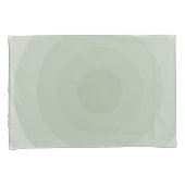 Sage groene minimalistische cirkelgradiënt kussensloop (Voorkant-Rechts)