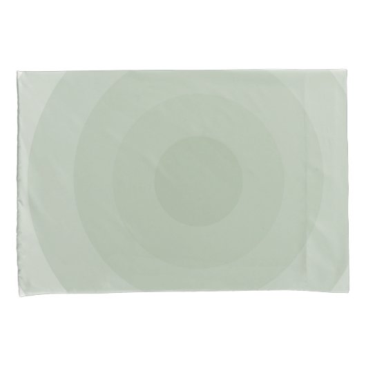 Sage groene minimalistische cirkelgradiënt kussensloop (Voorkant-Rechts)