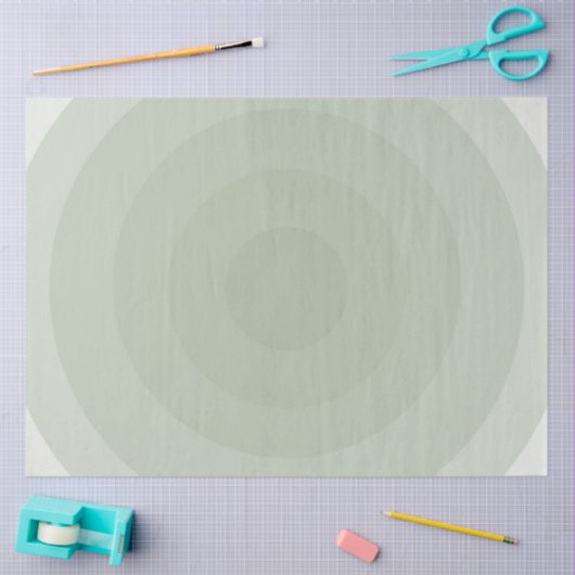 Sage groene minimalistische cirkelgradiënt tissuepapier (Craft)