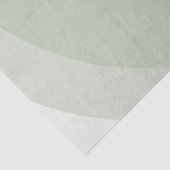 Sage groene minimalistische cirkelgradiënt tissuepapier (Detail)