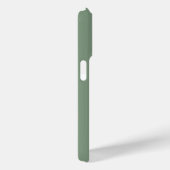 Sage Groene Monogrammen Wit Eenvoudige Douanekleur Case-Mate iPhone Case (Achterkant / Rechts)