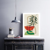 Sage Groene Muurkunst, Boho Landschapskunst Canvas Afdruk