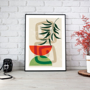 Sage Groene Muurkunst, Boho Landschapskunst Canvas Afdruk