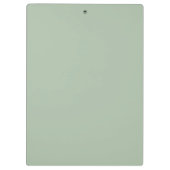 Sage Groene Naam Modern Elegant Monogram Boho Klembord (Achterkant)