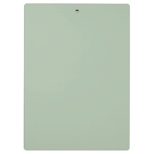 Sage Groene Naam Modern Elegant Monogram Boho Klembord (Achterkant)