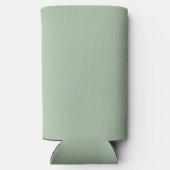 Sage Groene Naam Modern Elegant Monogram Boho Seltzer Blikjeskoeler (Achterkant)