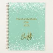 Sage groene naam script 2026 planner (Voorkant)