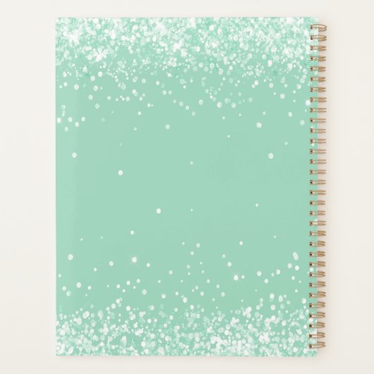Sage groene naam script 2026 planner (Achterkant)