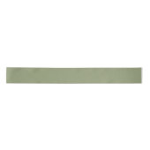 Sage Groene Neutrale Elegant Solid Color Satijnen Lint (Voorkant)