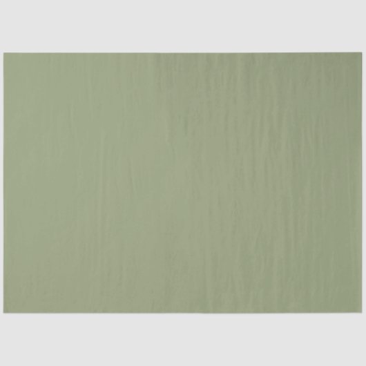 Sage Groene Neutrale Elegant Solid Color Tissuepapier (Voorkant)