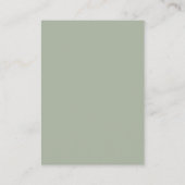 sage groene pampas QR code trouwwebsite Informatiekaartje (Achterkant)