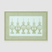 Sage Groene Parfumflesjes Karaffen AD8 Decoupage Tissuepapier (Voorkant)