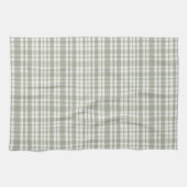 Sage groene plaid - zachte neutrale plaid theedoek (Horizontaal)