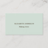 Sage groene qr-code visitekaartje (Voorkant)