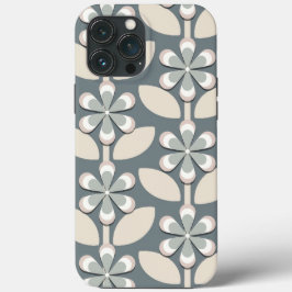 Sage Groene Retro Bloemen Case-Mate iPhone Case