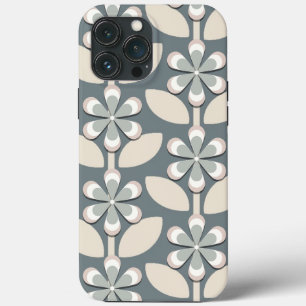 Sage Groene Retro Bloemen Case-Mate iPhone Case