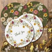 Sage groene rustieke wilde bloem bedankjes labels