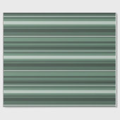 Sage-groene strepen cadeaupapier (Vlak)
