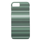 Sage-groene strepen Case-Mate iPhone case (Achterkant)