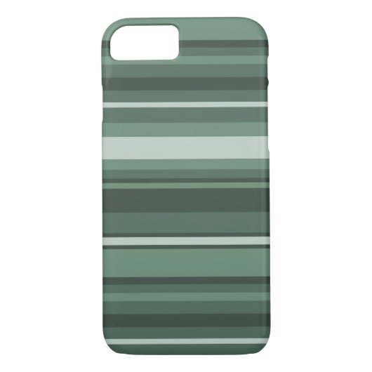 Sage-groene strepen Case-Mate iPhone case (Achterkant)